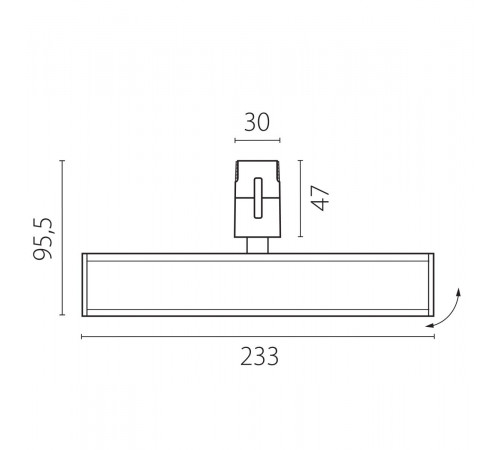 Трековый однофазный светильник Lightstar Due Hermes 270247