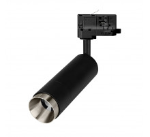 Трековый трехфазный светильник Arlight LGD-GESTIA-TRACK-4TR-R51-10W Warm3000 (BK-NI, 25-50 deg, 230V) (IP20 Металл) 059385