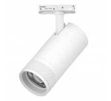 Трековый светильник для однофазного/трехфазного шинопровода Barra 20-55G с тонким адаптером Lightstar Canno Pro C4306SS