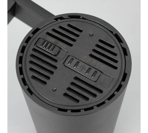 Трековый трехфазный светильник Arlight LGD-URANUS-4TR-R75-18W/25W Warm3500-MIX (BK, 20-50 deg, side holder, 230V) (IP20 Металл) 055807