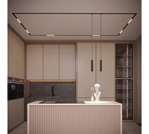 Трековый магнитный светильник Arlight MAG-ORIENT-FLAT-L465-16W Day4000-MIX (BK, 100 deg, 48V, TUYA Zigbee) (IP20 Металл) 053812