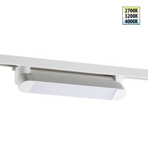 Трековый однофазный двухжильный светильник с переключателем цветовой температуры Novotech Port Iter 359793
