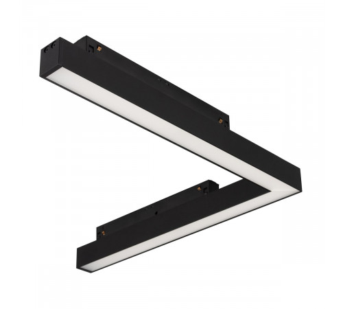 Трековый магнитный светильник Arlight MAG-ORIENT-FLAT-ANGLE-L295-18W Warm2700 (BK, 100 deg, 48V) (IP20 Металл) 060733