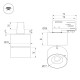 Трековый трехфазный светильник Arlight SP-PLURIO-TRACK-4TR-R77-9W Warm3000 (WH-BRS, 36 deg, 230V) (IP20 Металл) 038114