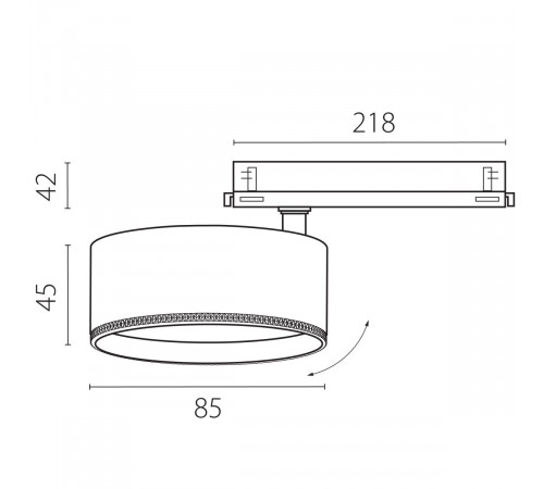 Трековый трехфазный светильник Quattro LED с управлением DALI Lightstar Alta Pro A5537DALI