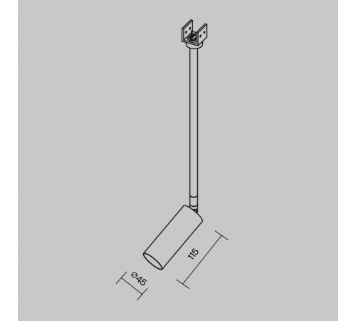 Уличный трековый светильник Maytoni Focus Led Elasity IP O-TR01-2-P-8WW3K Уличный трековый светильник Maytoni Focus Led Elasity IP O-TR01-2-P-8WW3K