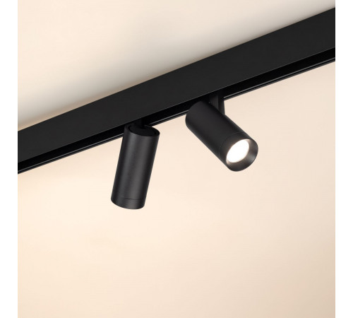 Трековый магнитный светильник Arlight MAG-ORIENT-SPOT-R45-12W Warm3000 (Черный, 24 deg, 48V, DALI) (IP20 Металл) 033827(1)