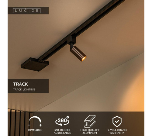 Трековый однофазный светильник Lucide Track 09960/01/97