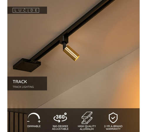 Трековый однофазный светильник Lucide Track 09960/01/02