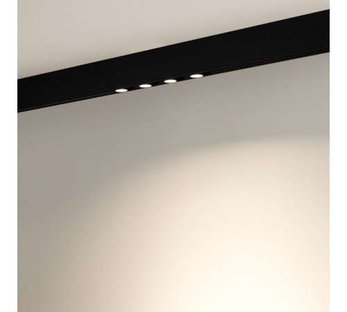 Трековый магнитный светильник Arlight MAG-ORIENT-KRATER-L195-12W Warm3000 (Черный, 25 deg, 48V) (IP20 Металл) 035582(1)