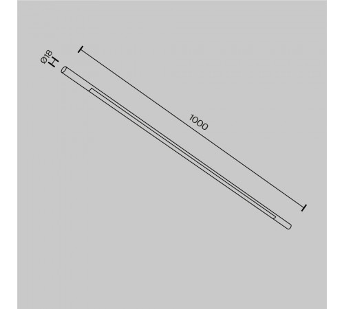 Трековый светильник Maytoni Basis C100CL-L1000-24W3-6K-B Трековый светильник Maytoni Basis C100CL-L1000-24W3-6K-B