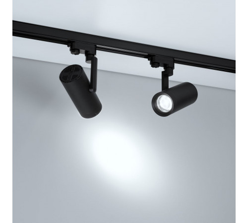 Трековый трехфазный светильник Arlight LGD-URANUS-4TR-R75-18W/25W Warm3500-MIX (BK, 20-50 deg, side holder, 230V) (IP20 Металл) 055807