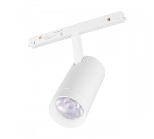 Трековый магнитный светильник Arlight MAG-ORIENT-SPOT-R65-20W Warm3000 (Белый, 24 deg, 48V) (IP20 Металл) 037124(1)