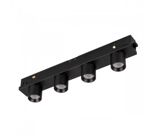 Трековый магнитный светильник Arlight MAG-ORIENT-KRATER-L195-12W Warm3000 (Черный, 25 deg, 48V) (IP20 Металл) 035582(1)