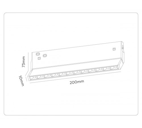 Трековый магнитный светильник с переключателем цв. темп. Ambrella Light GL2359