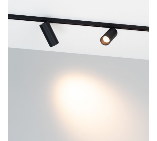 Трековый магнитный светильник Arlight MAG-MICROCOSM-SPOT-R35-5W Day4000 (BK, 36 deg, 24V) 043253(1)