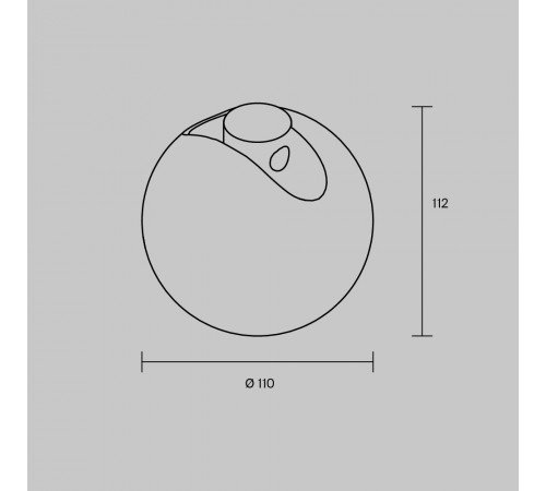 Трековый светильник Maytoni Technical Luna Arity TR236-1-5W3K-B