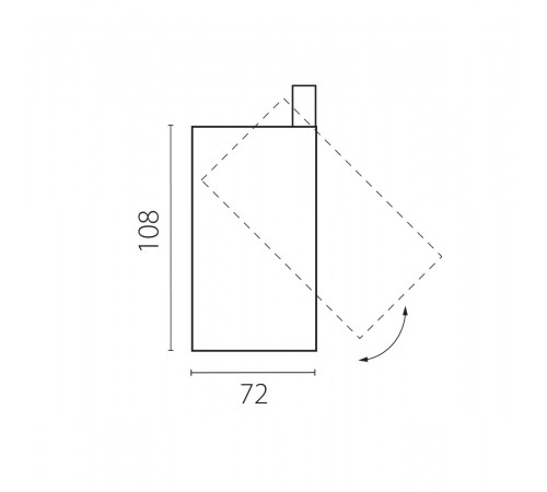 Трековый трехфазный светильник для систем QUATTRO либо потолочный (накладной или встраиваемый) Lightstar Alta Base 215236