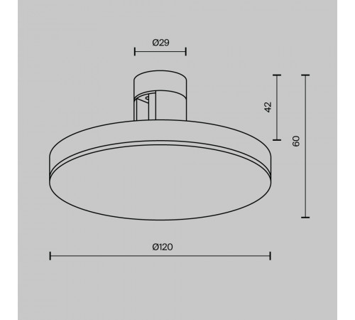 Трековый магнитный светильник Maytoni Plato TR152-1-7W4K-B Трековый магнитный светильник Maytoni Plato TR152-1-7W4K-B