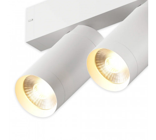 Трековый однофазный светильник AM Group Plain Opal AM590 2X10W 3000K WH Трековый однофазный светильник AM Group Plain Opal AM590 2X10W 3000K WH