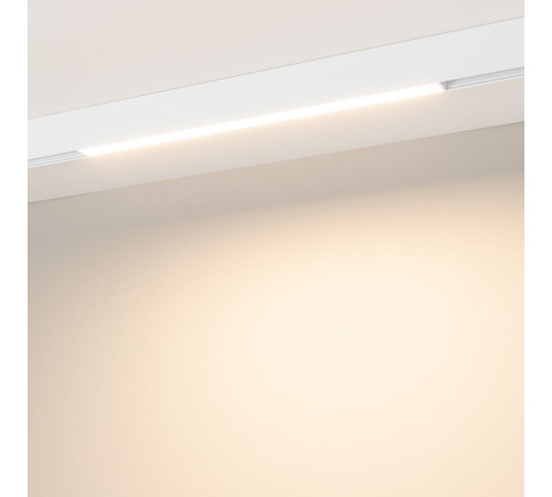 Трековый магнитный светильник Arlight MAG-ORIENT-FLAT-L465-16W Warm3000 (WH, 100 deg, 48V) (IP20 Металл) 035842(1)