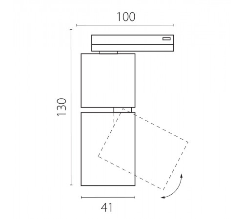 Трековый однофазный профессиональный светильник Lightstar Volta CCT 227017