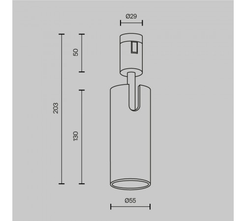 Трековый магнитный светильник Maytoni Technical Focus Led Flarity TR144-1-12W4K-W-PT