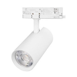 Трековый трехфазный светильник Arlight LGD-GERA-TRUECOLOR-4TR-R90-30W Warm3000 CRI98 (Белый, 36 deg, 230V) (IP20 Металл) 059935