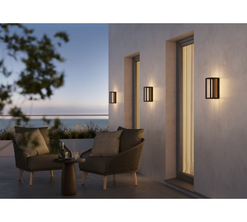 Уличный настенный светильник Maytoni Frame O527WL-L12B3K