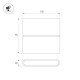 Уличный настенный светильник Arlight SP-FLAT-S135x90-2x3W Day4000-MIX (Белый, 75 deg, 230V) (IP65 Металл) 063609