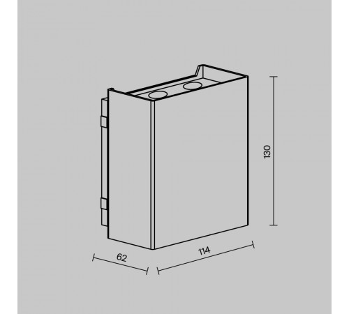 Уличный настенный светильник Maytoni Shell O505WL-L6B3K