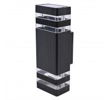 Уличный настенный светильник Uniel UUL-S18A 2x60W/E27 IP65 BLACK UL-00012919
