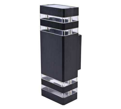 Уличный настенный светильник Uniel UUL-S18A 2x60W/E27 IP65 BLACK UL-00012919