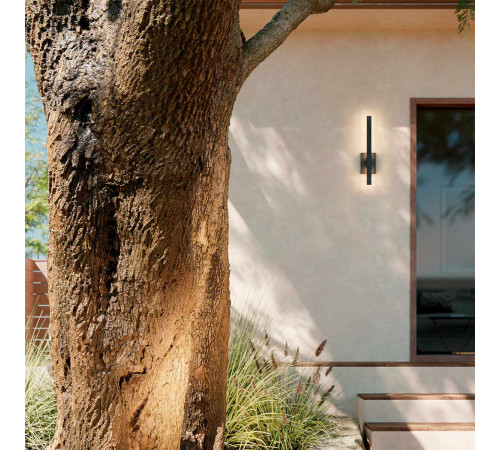 Уличный настенный светильник Kichler KL-NOCAR-M-BK