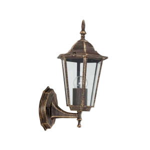 Уличный настенный светильник ЭРА Веледа GBW-104-BR-0360 230В Е27 IP54 бронза вверх Б0071478