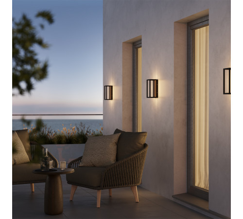 Уличный настенный светильник Maytoni Frame O527WL-L12B3K