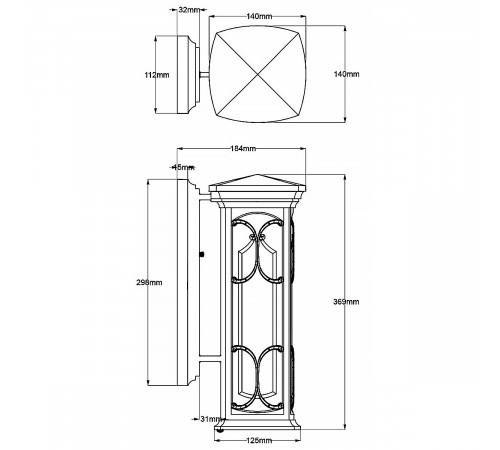 Уличный настенный светильник Kichler KL-FRANCEASI-S