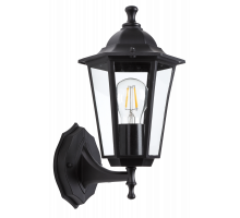 Уличный настенный светильник ЭРА Веледа GBW-104-BL-0360 230В Е27 IP54 чёрный вверх Б0071476