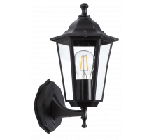 Уличный настенный светильник ЭРА Веледа GBW-104-BL-0360 230В Е27 IP54 чёрный вверх Б0071476