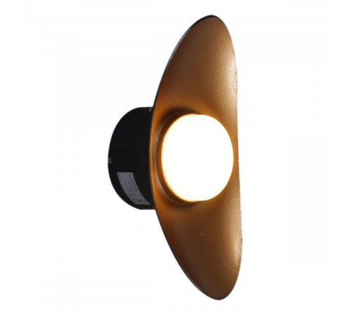 Уличный настенный светильник Reluce 86868-9.2-001JH LED7W BK+GD Уличный настенный светильник Reluce 86868-9.2-001JH LED7W BK+GD