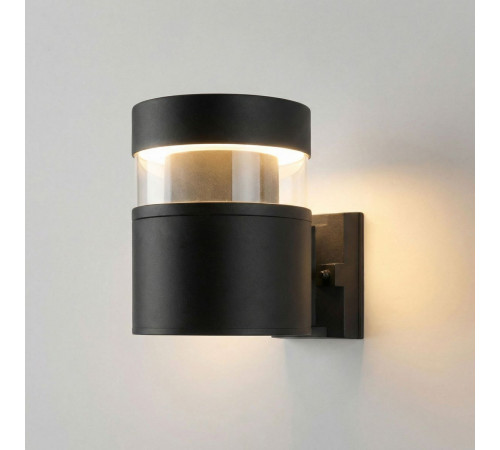 Уличный настенный светильник Elektrostandard 1530 TECHNO LED черный 4690389219139 a072083