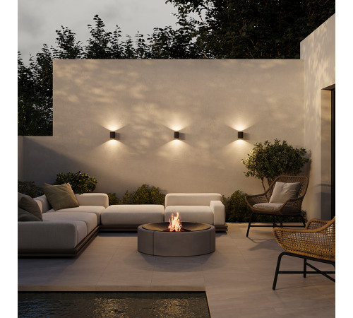 Уличный настенный светильник Maytoni Block O507WL-L5B3K