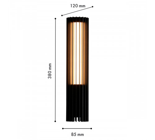 Уличный настенный светильник  Favourite Asador 4827-1W