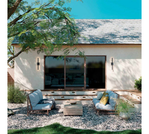 Уличный настенный светильник Kichler KL-NOCAR-L-BK