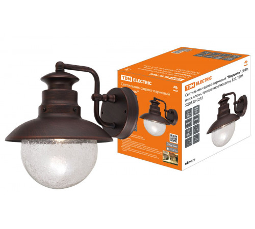 Уличный настенный светильник TDM Electric Марсель SQ0330-0233