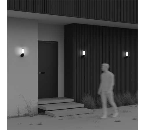 Уличный настенный светильник Maytoni Rib O502WL-01B