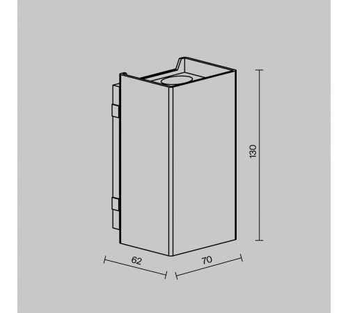 Уличный настенный светильник Maytoni Shell O505WL-L3B3K