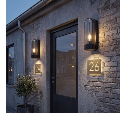 Уличный настенный светильник Reluce 08336-9.2-001JH E27 BK RLOS