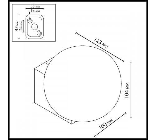 Уличный настенный светильник Odeon Light Nature Viva 7124/1WA