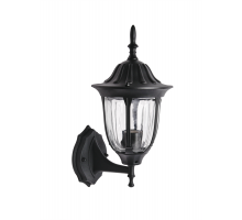 Уличный настенный светильник ЭРА Галатея GBW-105-BL-0380 230В Е27 IP54 чёрный вверх Б0071482